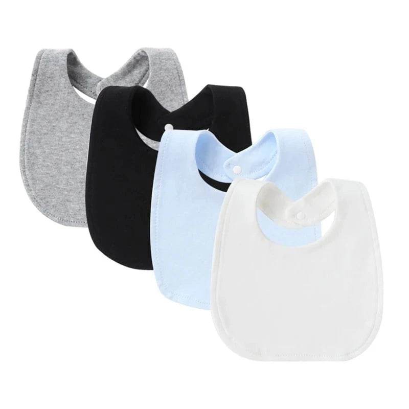 4Pcs Baby Bibs Burp Clothes Cotton Newborn Bibs for Girls Boys Baby Stuff Infant Accessories Toddler Saliva Towels Baby Care - Giggles And Grab