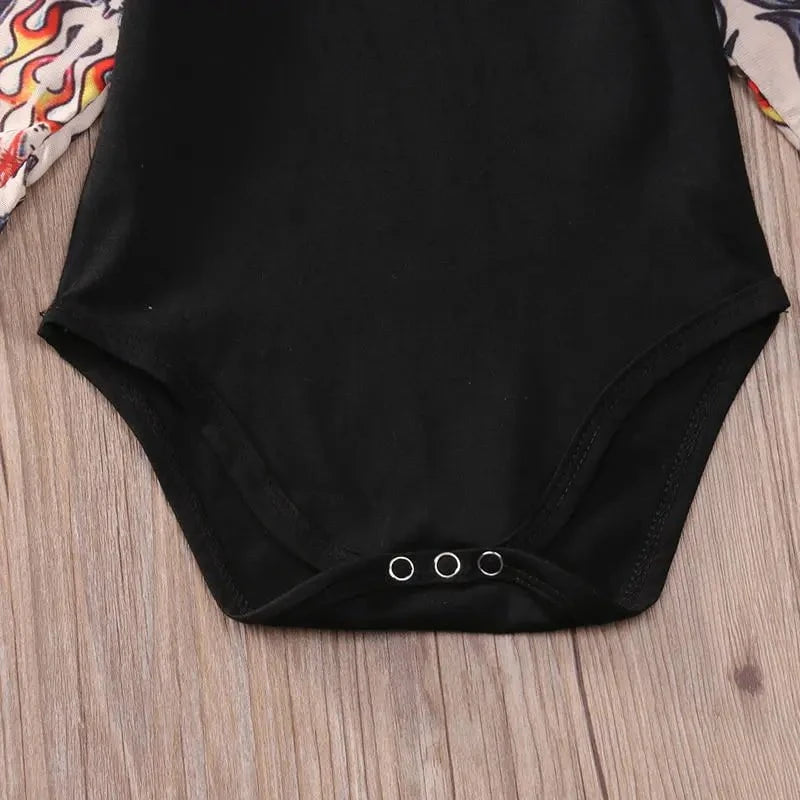 Giggles And Grab Fashion newborn Fashion Newborn Baby Girl Boys Romper Bodysuit Clothes Tattoos Print Rock Children Boy Baby Clothing Jumpsuit Outfits"