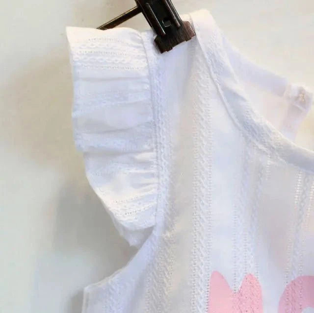 Giggles And Grab Girls Clothes Set "Summer Baby Girls Clothes Cotton Sleeveless Girl Costume Kids Outfit Infant Tracksuit Toddler Tops + Shorts Child Dress 2-7Y A161"