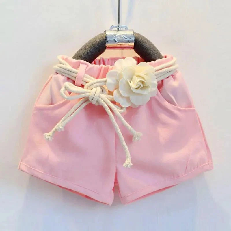 Giggles And Grab Girls Clothes Set "Summer Baby Girls Clothes Cotton Sleeveless Girl Costume Kids Outfit Infant Tracksuit Toddler Tops + Shorts Child Dress 2-7Y A161"