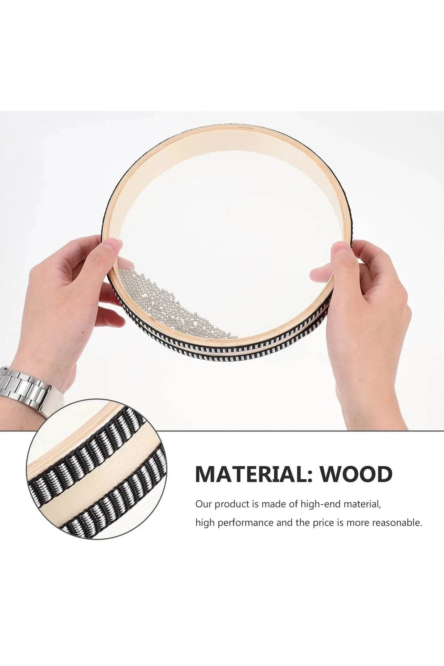 Sea Sound Musical Instrument - Wooden Percussion Waves Drum Toy for Children, Early Educational Baby Toy - Giggles And Grab