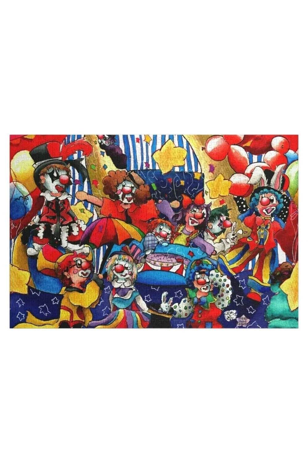 Clown Day Jigsaw Puzzle - Personalized Baby Toy & Photo Puzzle, Custom Personalized Gift - Giggles And Grab