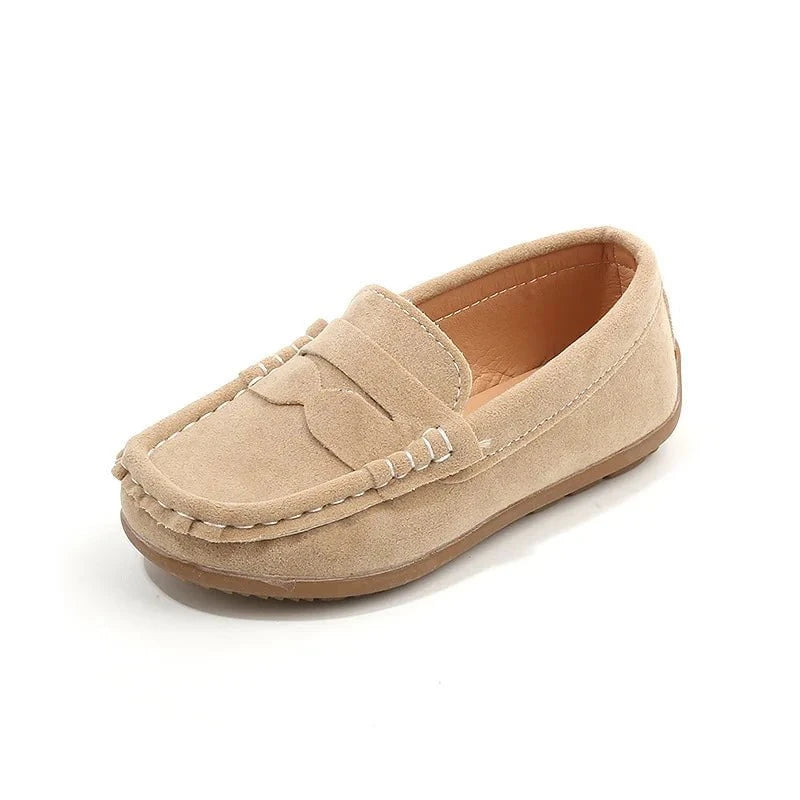 Giggles And Grab Kids loafers leather flats Kids Loafers Leather Flats – Breathable Non-Slip School Slip-On Shoes for Boys"