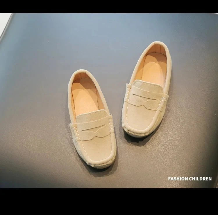 Giggles And Grab Kids loafers leather flats Kids Loafers Leather Flats – Breathable Non-Slip School Slip-On Shoes for Boys"