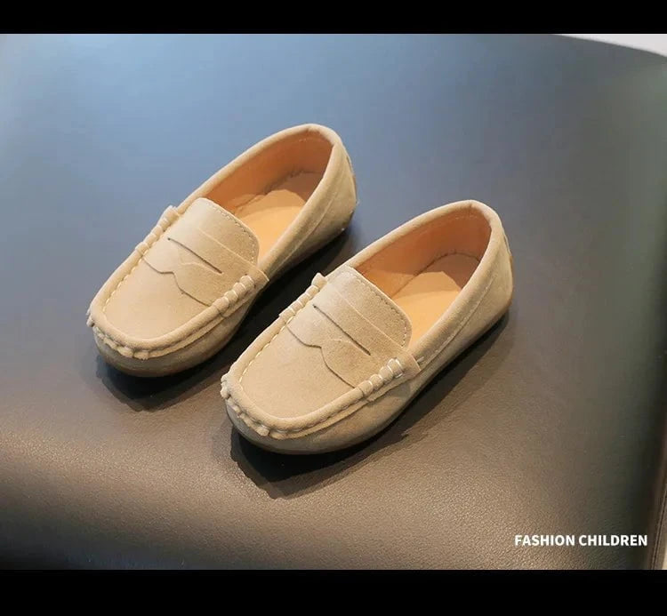 Giggles And Grab Kids loafers leather flats Kids Loafers Leather Flats – Breathable Non-Slip School Slip-On Shoes for Boys"