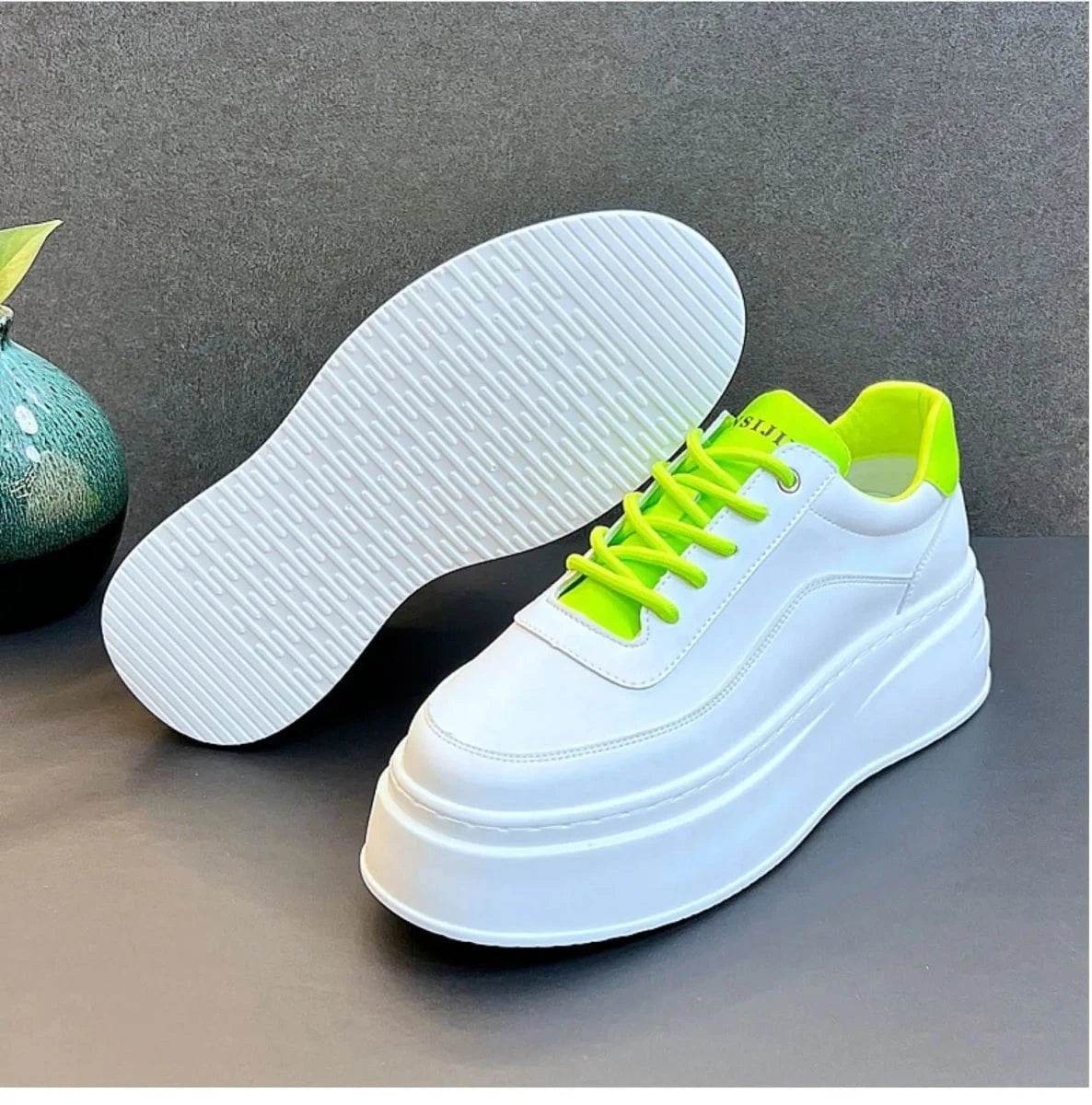 Men's Height Increasing Shoes – 2024 Fashion Breathable Thick Soled Casual Board Shoes - Giggles And Grab