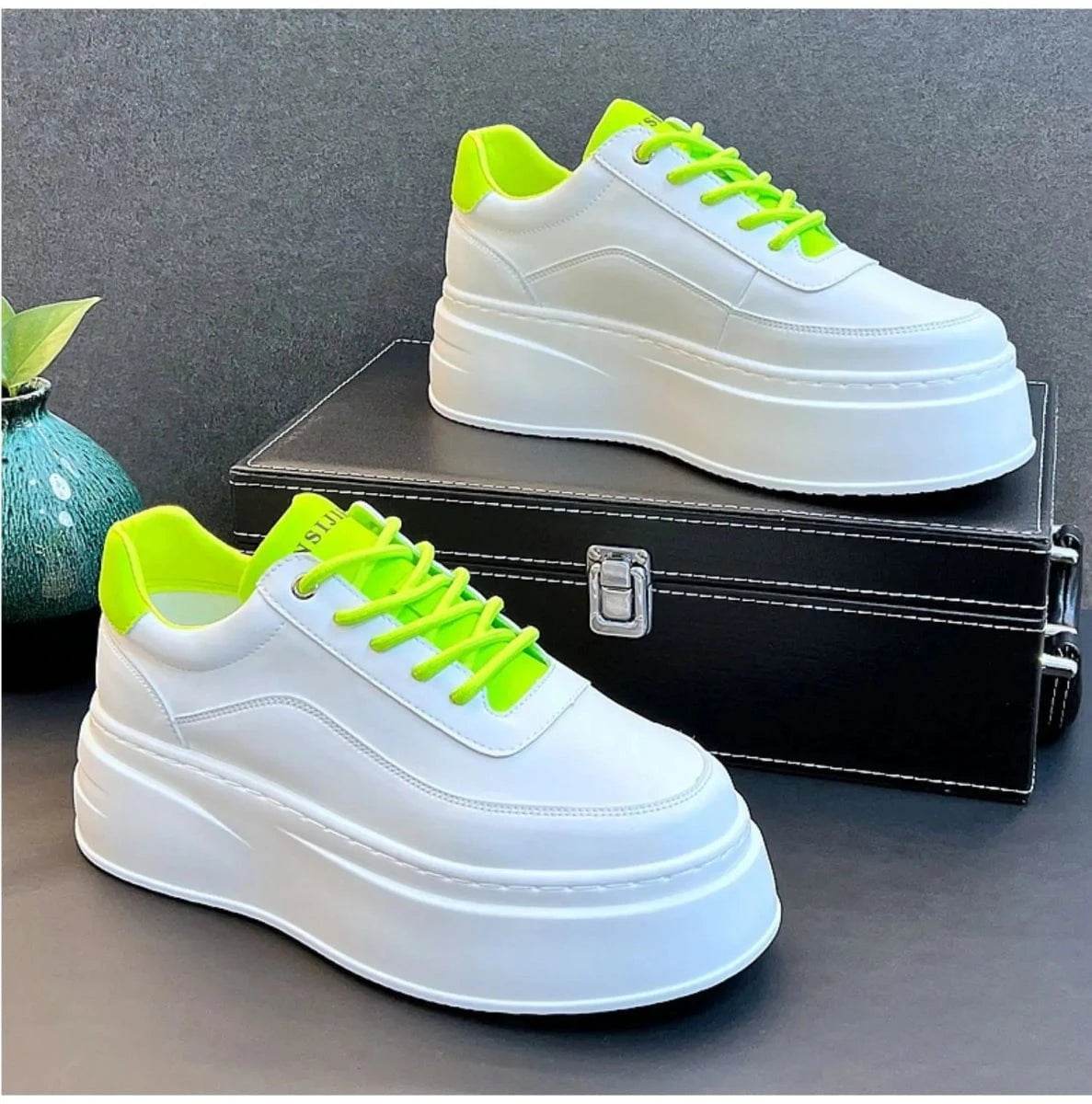 Men's Height Increasing Shoes – 2024 Fashion Breathable Thick Soled Casual Board Shoes - Giggles And Grab