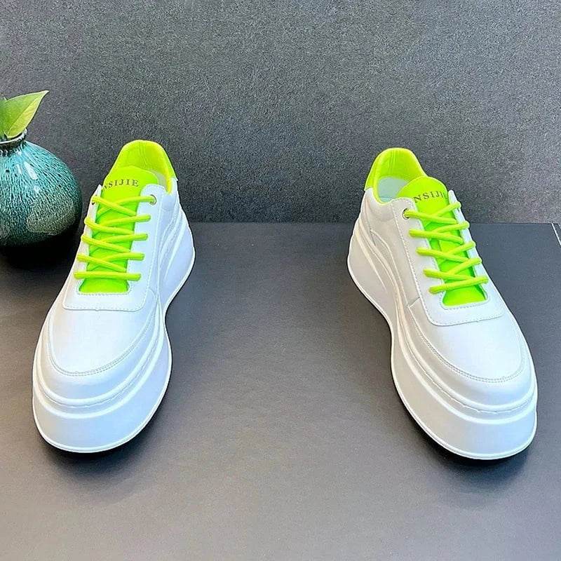 Men's Height Increasing Shoes – 2024 Fashion Breathable Thick Soled Casual Board Shoes - Giggles And Grab