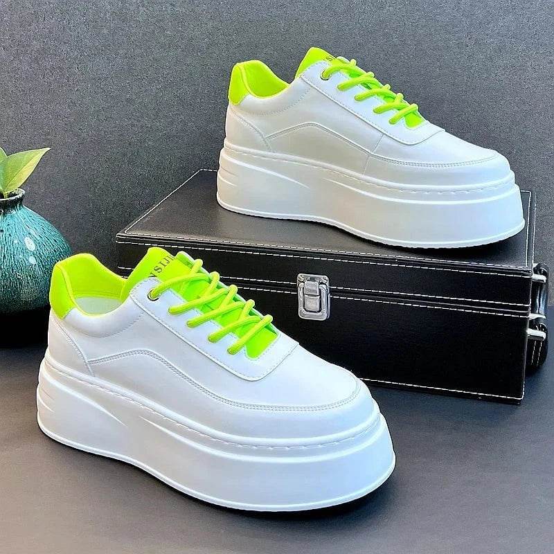 Men's Height Increasing Shoes – 2024 Fashion Breathable Thick Soled Casual Board Shoes - Giggles And Grab