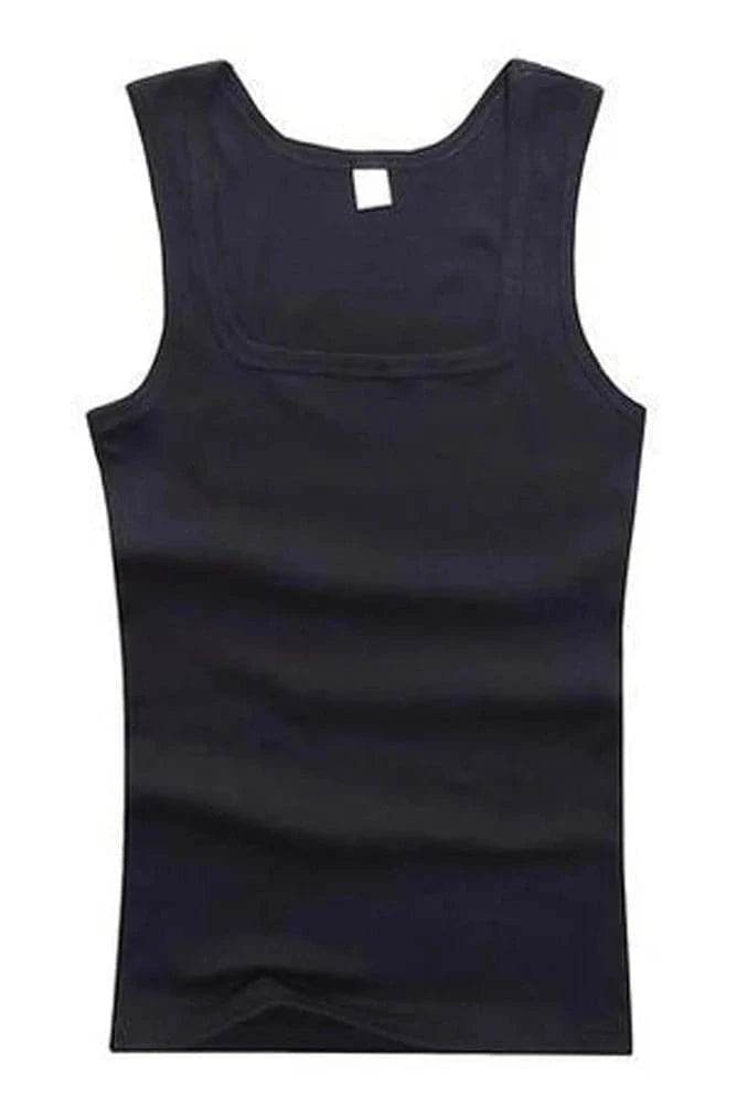 Plus Size Men Clothing Tank Tops Black White Gray Singlets Sleeveless - Giggles And Grab
