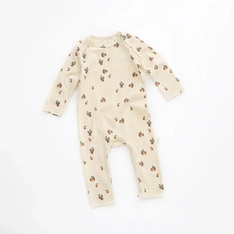 Giggles And Grab New fall baby girl floral romper A / 12-18M "New Fall Baby Girl Floral Romper Jumpsuit Long Sleeve Outfit (Spring/Autumn)"