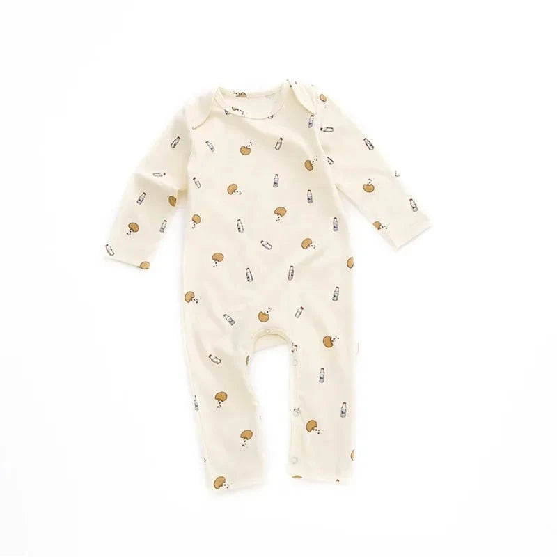 Giggles And Grab New fall baby girl floral romper C / 12-18M "New Fall Baby Girl Floral Romper Jumpsuit Long Sleeve Outfit (Spring/Autumn)"