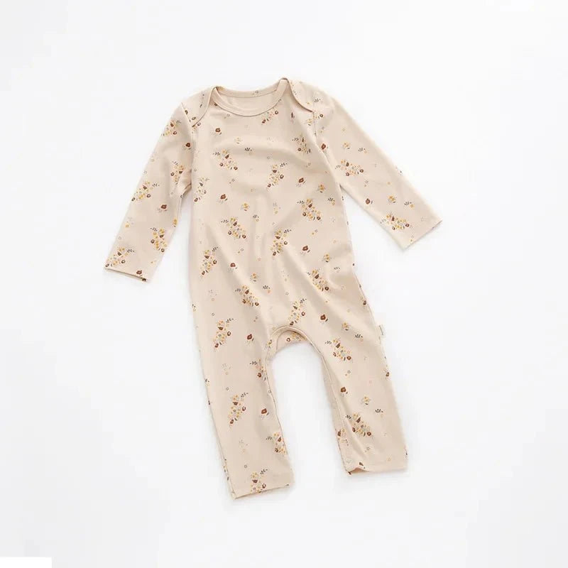 Giggles And Grab New fall baby girl floral romper F / 12-18M "New Fall Baby Girl Floral Romper Jumpsuit Long Sleeve Outfit (Spring/Autumn)"