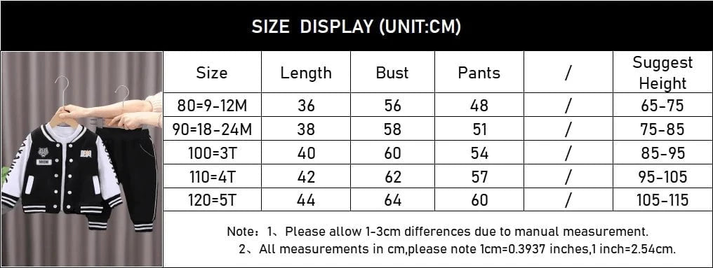 Giggles And Grab New Spring Autumn Baby Boys Clothing Set Cartoon Tiger Baseball Jacket + Pants 2Pcs Toddler Kids Tracksuits Children Clothes