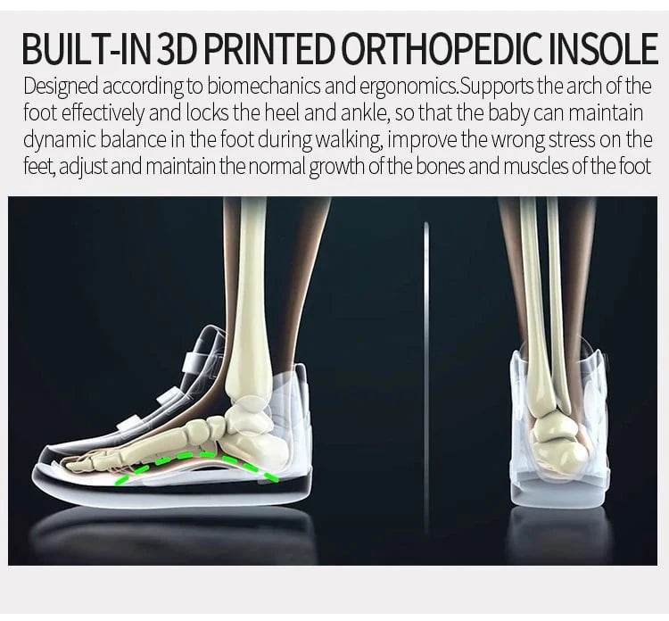 OrOthopedic Kids Shoes – Princepard Autumn Sports Sneakers with Arch Support & Corrective Insoles” - Giggles And Grab