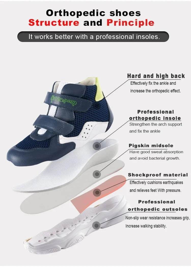 OrOthopedic Kids Shoes – Princepard Autumn Sports Sneakers with Arch Support & Corrective Insoles” - Giggles And Grab