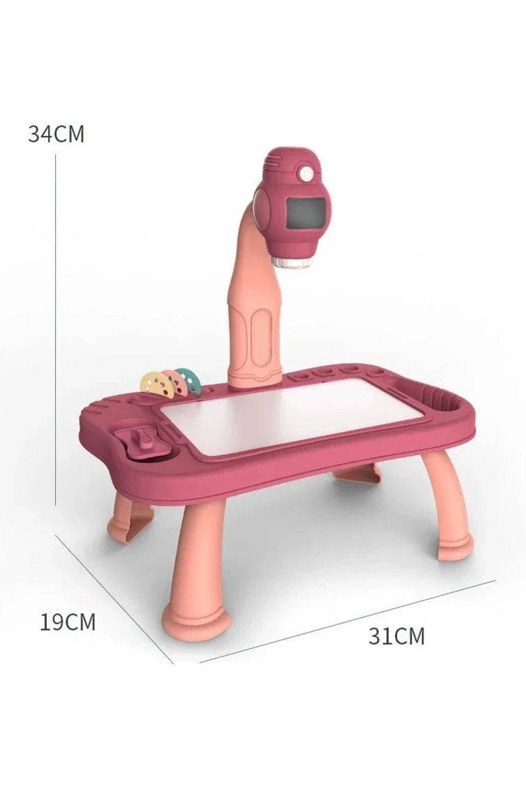 Smart Projector Kids Painting Table Set – Educational Toy for Learning to Draw and Paint - Giggles And Grab