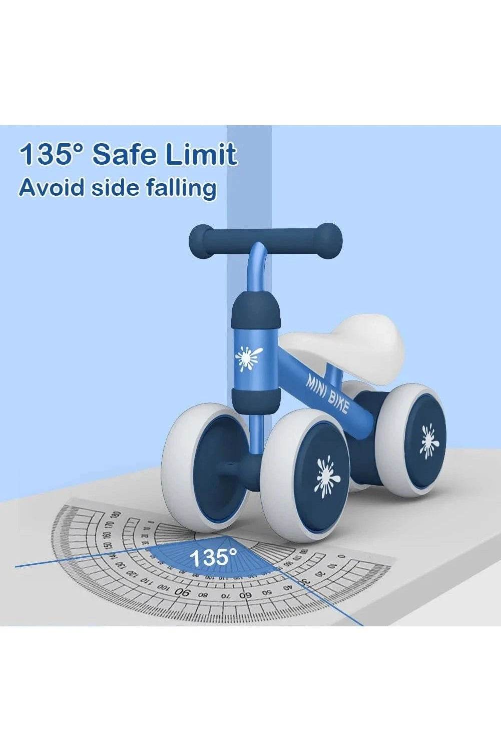 Baby Balance Bike - Ride Toy for 1 Year Old Boys & Girls, Anti-Drop Indoor Baby Walker (10-24 Months), First Bike Birthday Gift - Giggles And Grab
