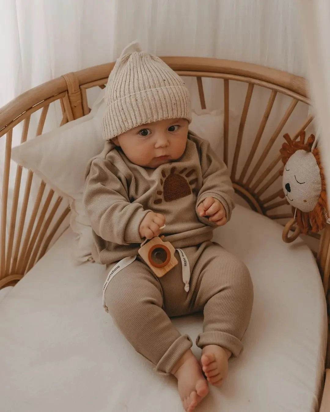 Spring Autumn Baby Boy Girls Clothes Cotton Girl Clothing Sets Long-Sleeved Sweatshirts + Pants Infant Clothes 2pcs Suit Outfits - Giggles And Grab