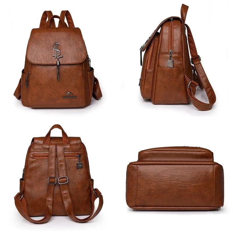 Giggles And Grab Women backpacks Fashion Women’s Soft Leather Backpack - Large Capacity Casual Travel & School Bag"