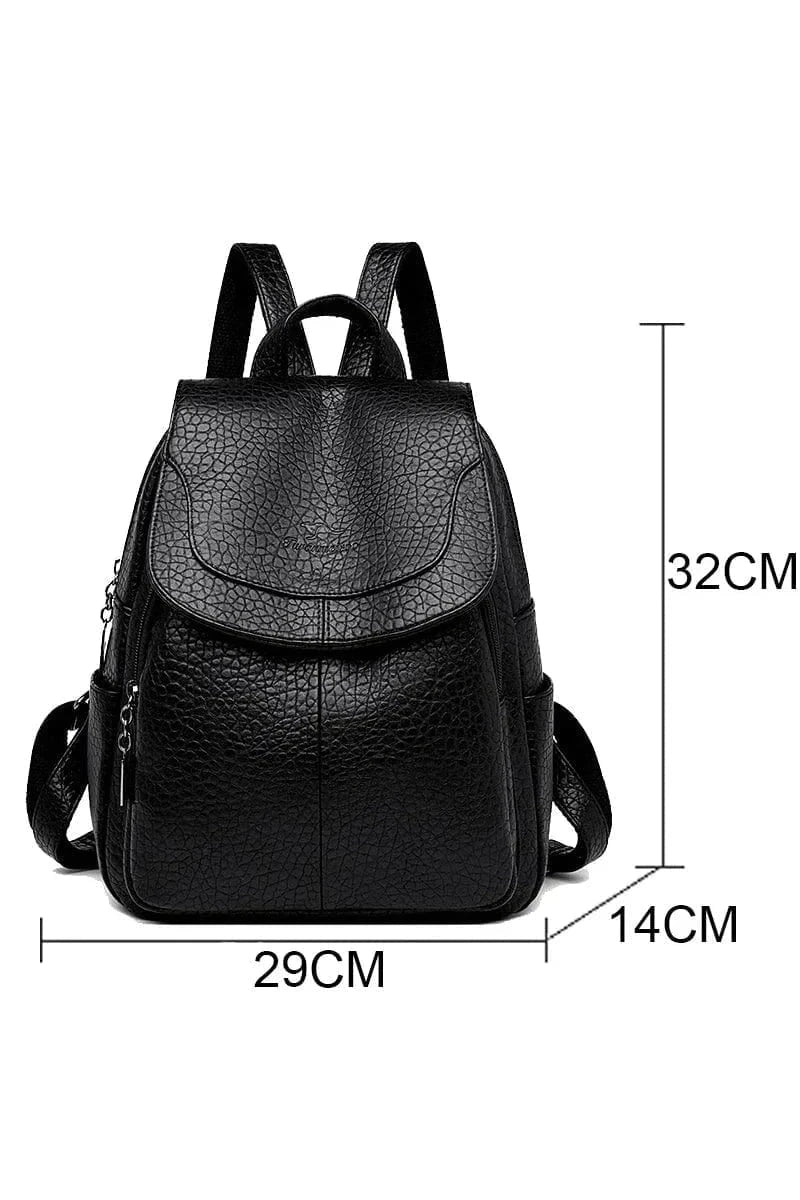 Giggles And Grab Womens Backpack High-Quality Stone Pattern Soft Leather Women’s Backpack - Large Capacity for School & Travel"