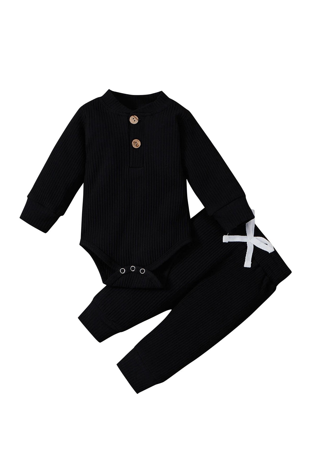 Gigglesandgrab Boys & Girls 2pc knit wear Black / 0-3M Boys & Girls 2-Piece Knitwear Set - Cozy and Stylish"