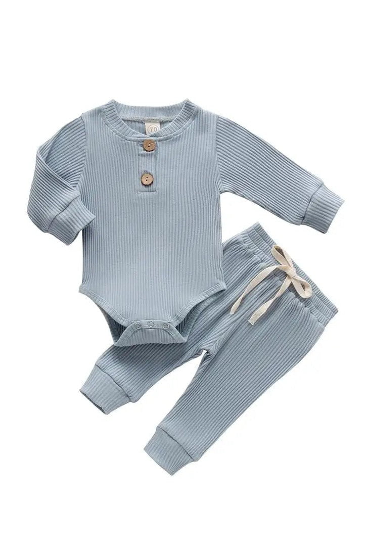 Gigglesandgrab Boys & Girls 2pc knit wear Blue / 0-3M Boys & Girls 2-Piece Knitwear Set - Cozy and Stylish"