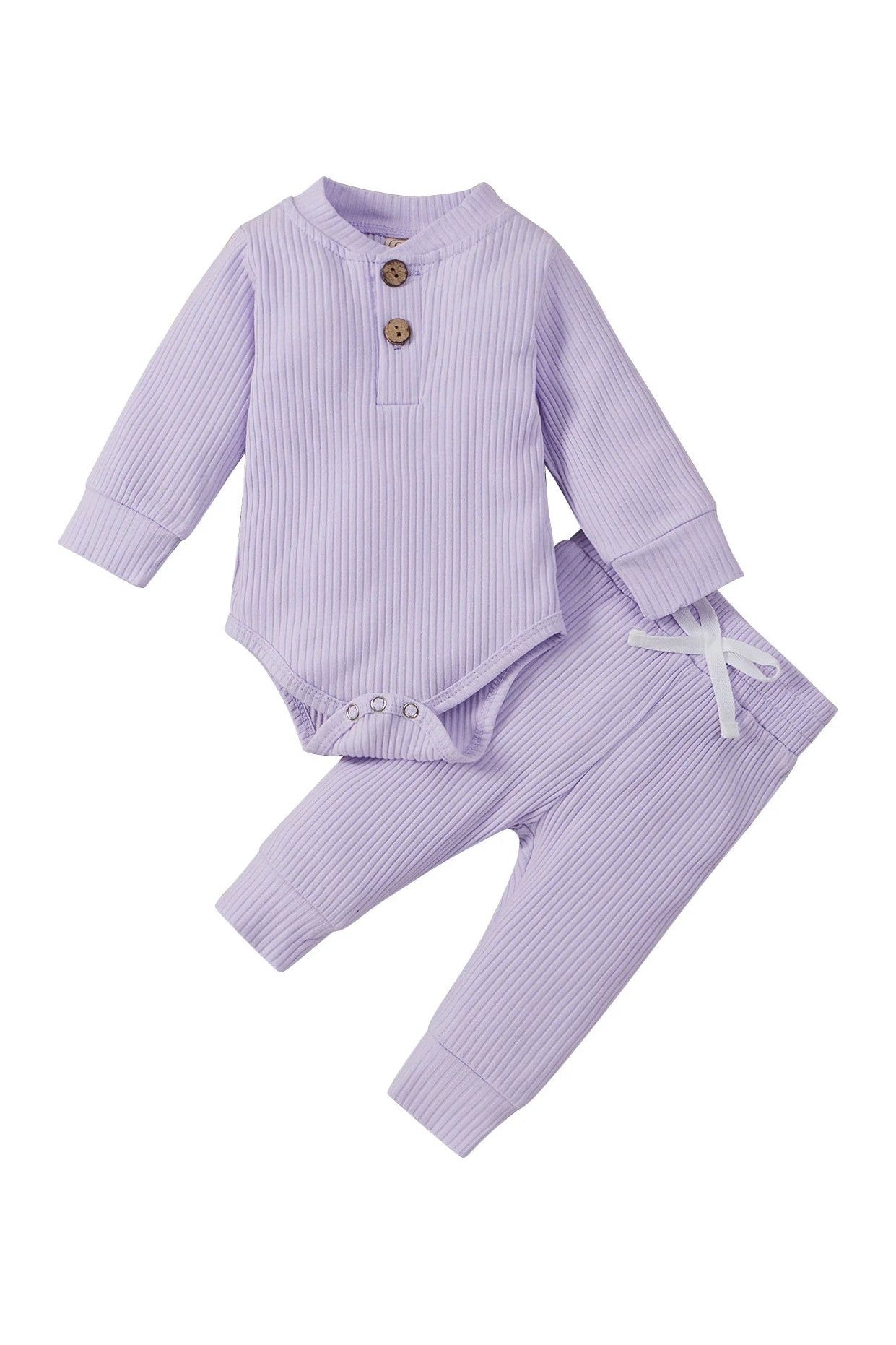 Gigglesandgrab Boys & Girls 2pc knit wear Lavender / 0-3M Boys & Girls 2-Piece Knitwear Set - Cozy and Stylish"