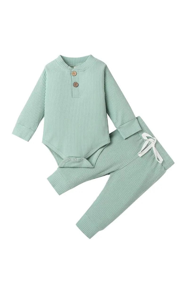 Gigglesandgrab Boys & Girls 2pc knit wear Light Green / 0-3M Boys & Girls 2-Piece Knitwear Set - Cozy and Stylish"