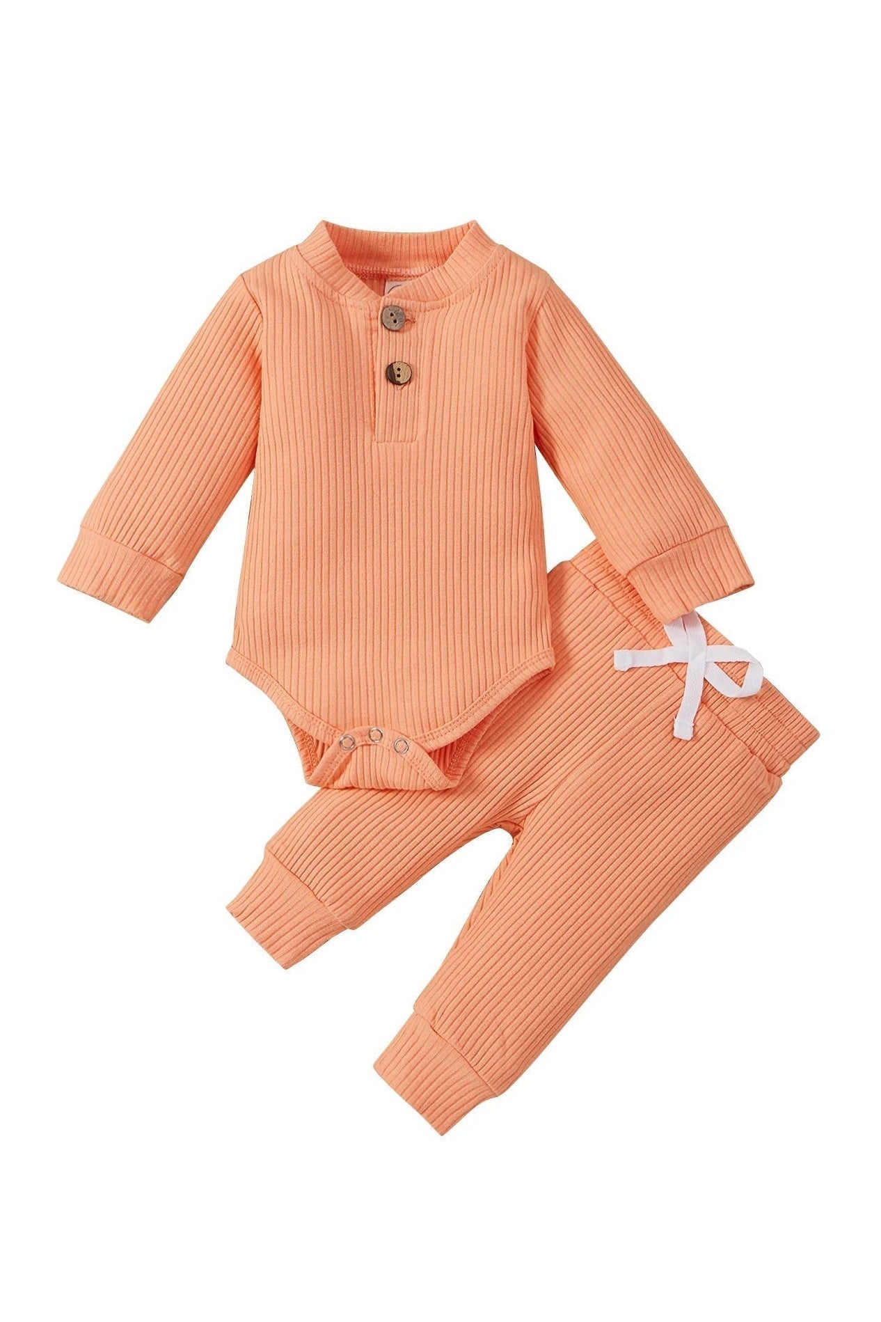 Gigglesandgrab Boys & Girls 2pc knit wear Orange / 0-3M Boys & Girls 2-Piece Knitwear Set - Cozy and Stylish"