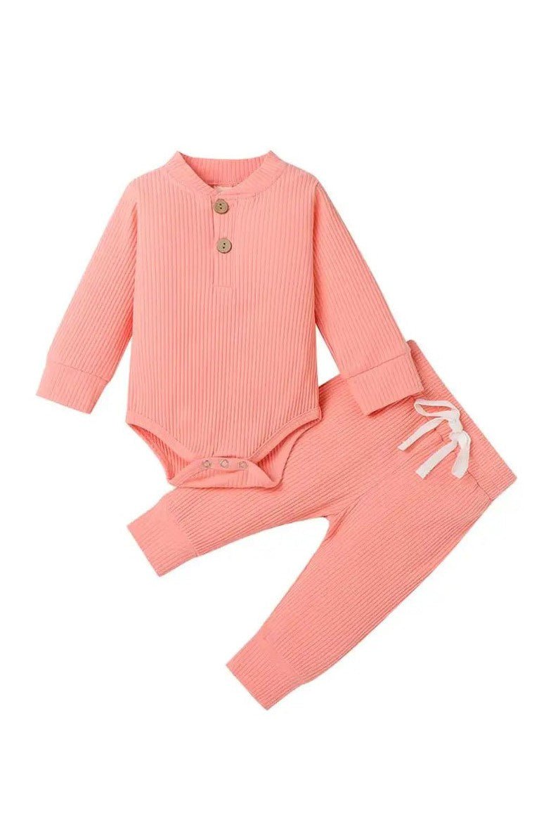 Gigglesandgrab Boys & Girls 2pc knit wear Pink / 0-3M Boys & Girls 2-Piece Knitwear Set - Cozy and Stylish"