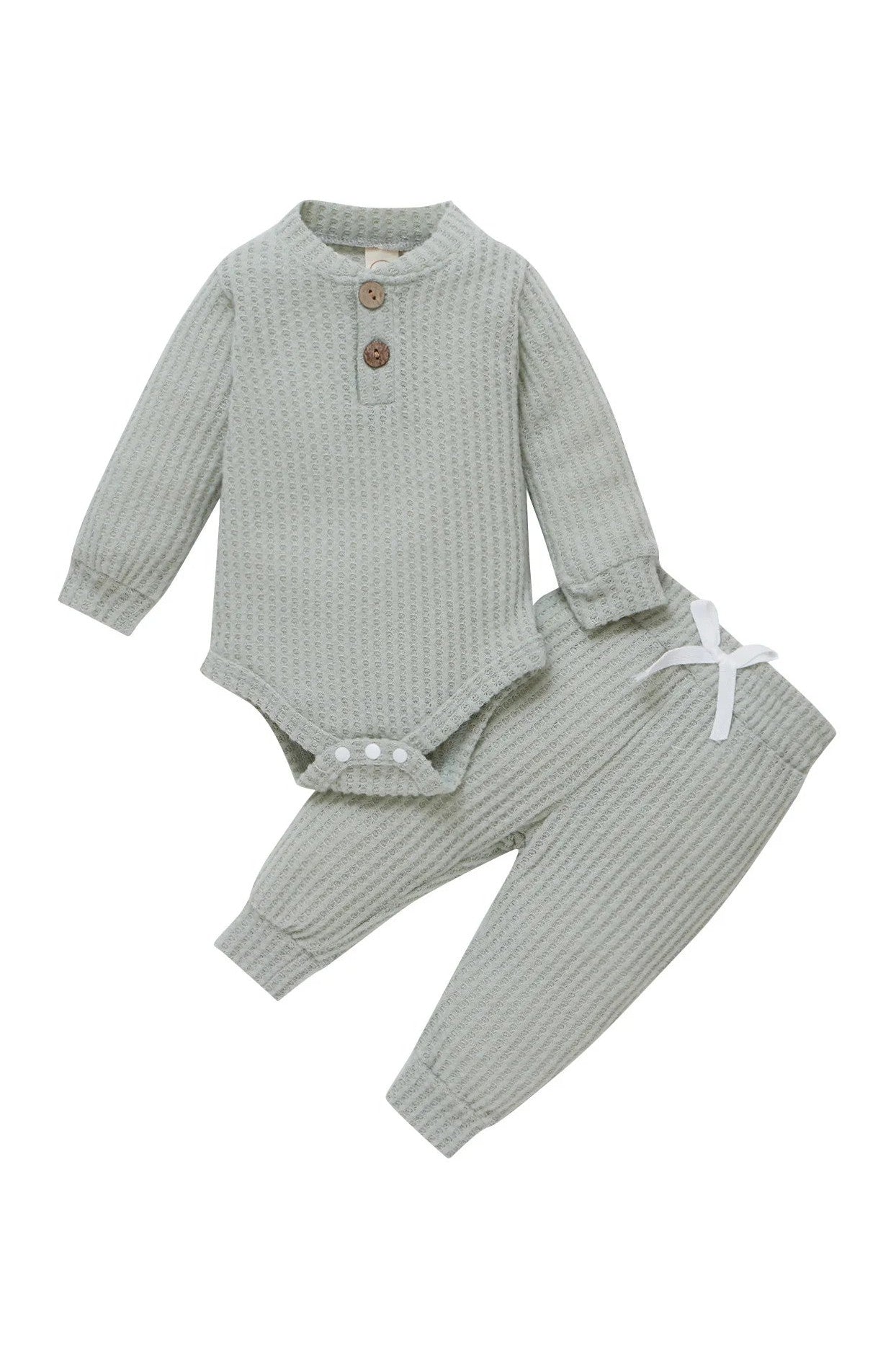 Gigglesandgrab Boys & Girls 2pc knit wear Plaid Light Green / 24M Boys & Girls 2-Piece Knitwear Set - Cozy and Stylish"