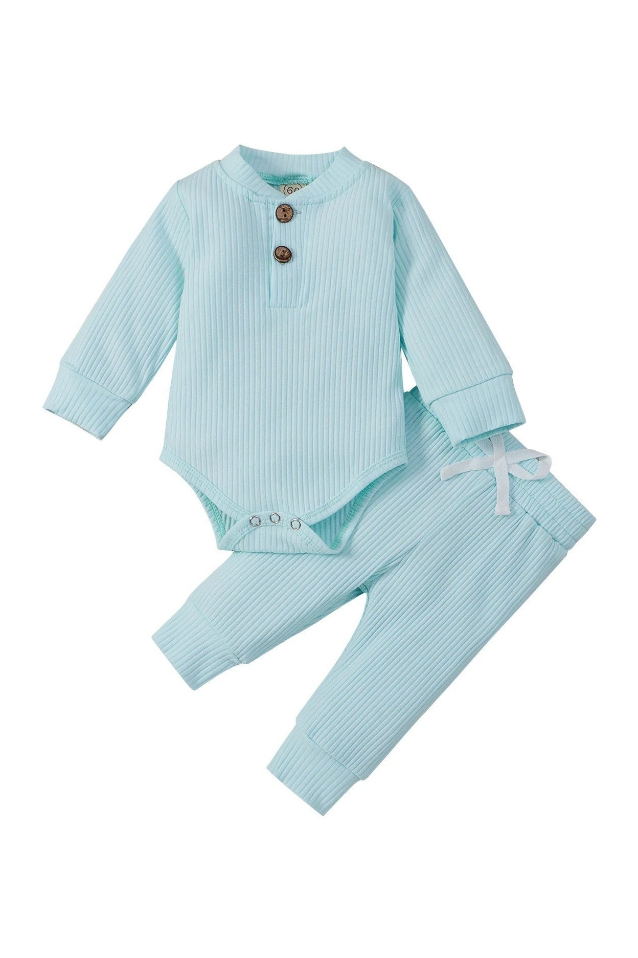 Gigglesandgrab Boys & Girls 2pc knit wear Sky Blue / 0-3M Boys & Girls 2-Piece Knitwear Set - Cozy and Stylish"