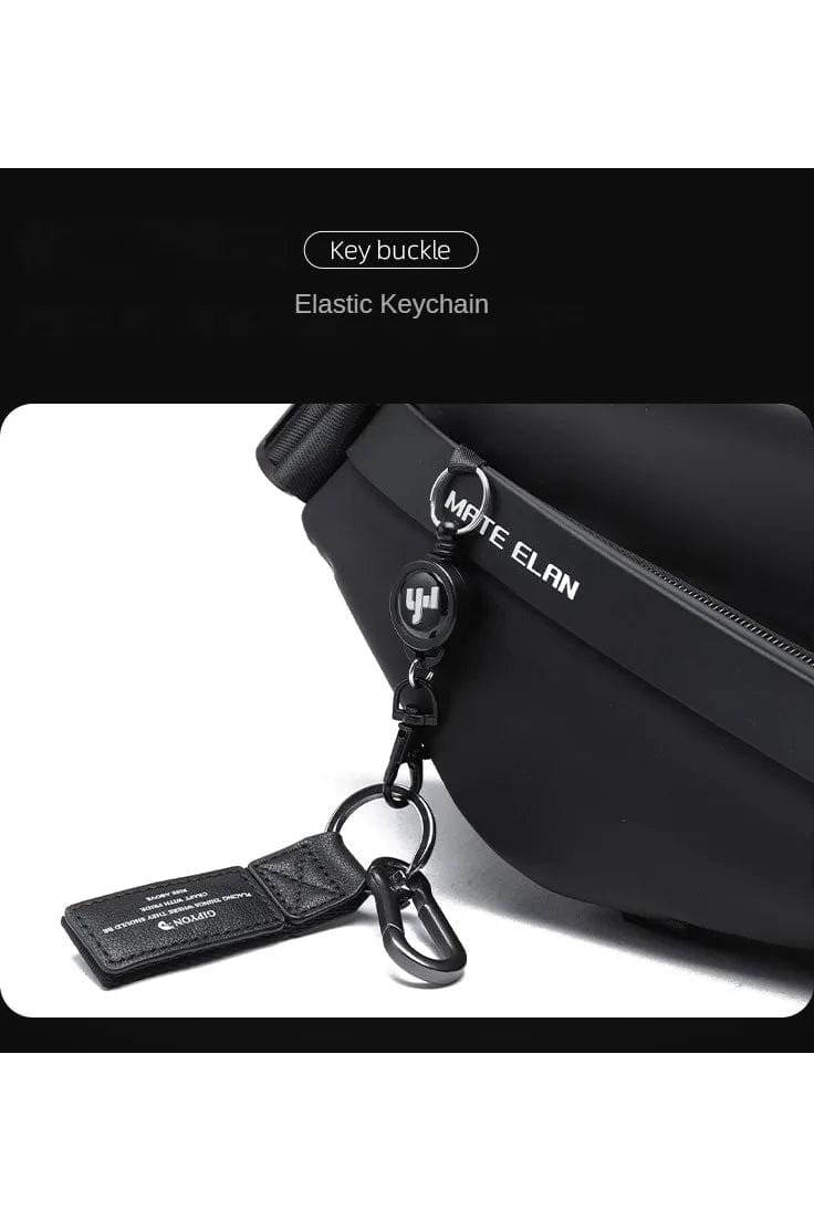 Premium Crossbody Bag with Magnetic Buckle – Fashion Waterproof Sling Shoulder Bag for Men - Giggles And Grab