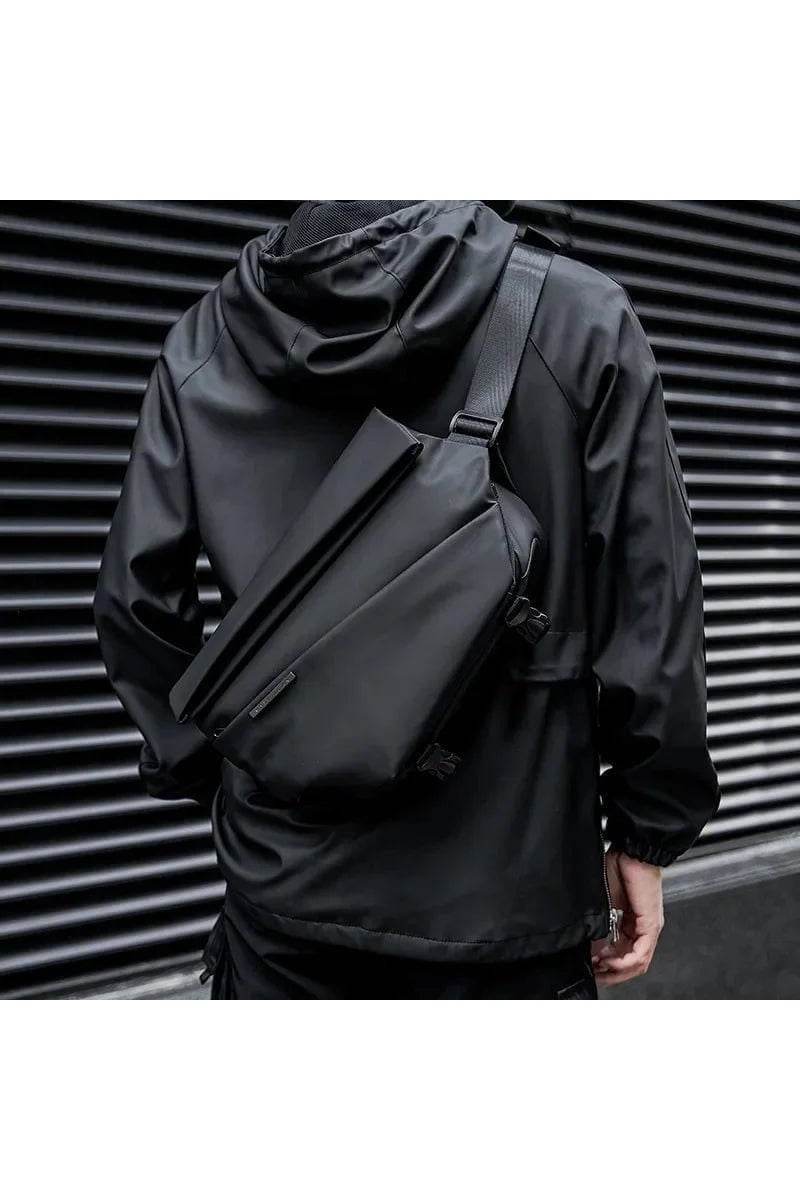 Premium Crossbody Bag with Magnetic Buckle – Fashion Waterproof Sling Shoulder Bag for Men - Giggles And Grab