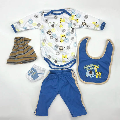 Reborn Doll Clothes Baby Girl Boy Outfit for 50-55cm Newborn Dolls, 0-3 Month Toddler Doll Kit, Realistic Baby Doll Clothing Set, Accessories