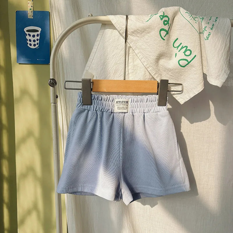 2-10T Summer Cotton Infant Boy Girl Shorts Toddler Kids Baby Clothes Casual Plain Loose Children's Shorts Outfit