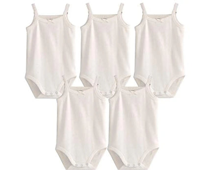 Baby One-Pieces Bodysuits for Newborn Girls, Cotton Sleeveless Rompers, Toddler Summer Playsuits, White Clothes Outfit 2023"