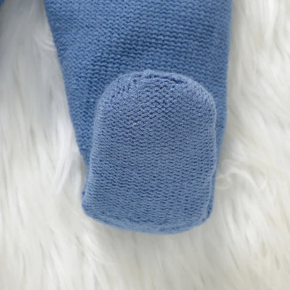 Newborn Baby Clothing Set Knit Infant Boy Sweater + Pants + Hat Long Sleeve Warm Autumn Toddler Pullover Trousers Bonnet 0-9M 3PCS