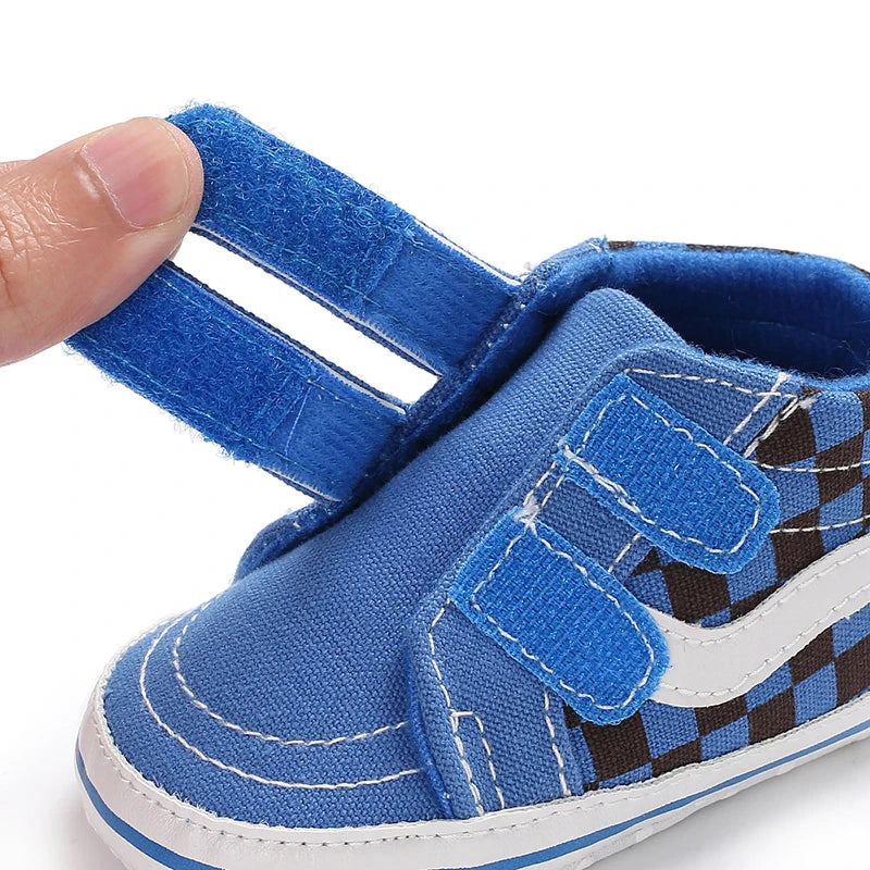 "VALEN SINA Fashion Casual Baby First Walkers – Newborn Kid Canvas Sneakers, Soft Sole Crib Shoes for Baby Boy & Girl, Prewalkers"