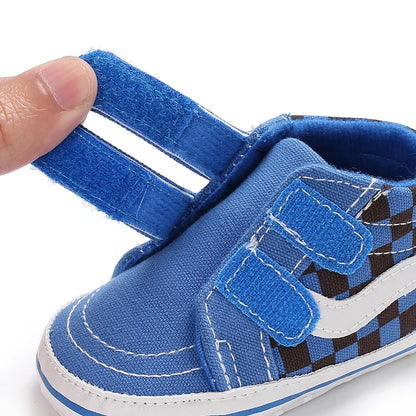 "VALEN SINA Fashion Casual Baby First Walkers – Newborn Kid Canvas Sneakers, Soft Sole Crib Shoes for Baby Boy & Girl, Prewalkers"