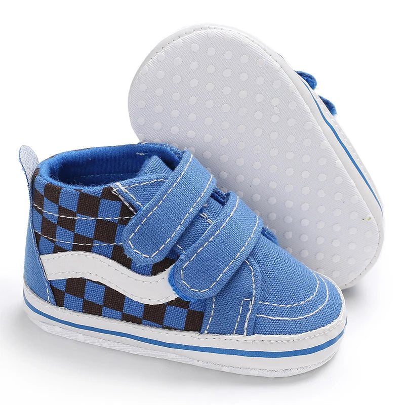 "VALEN SINA Fashion Casual Baby First Walkers – Newborn Kid Canvas Sneakers, Soft Sole Crib Shoes for Baby Boy & Girl, Prewalkers"