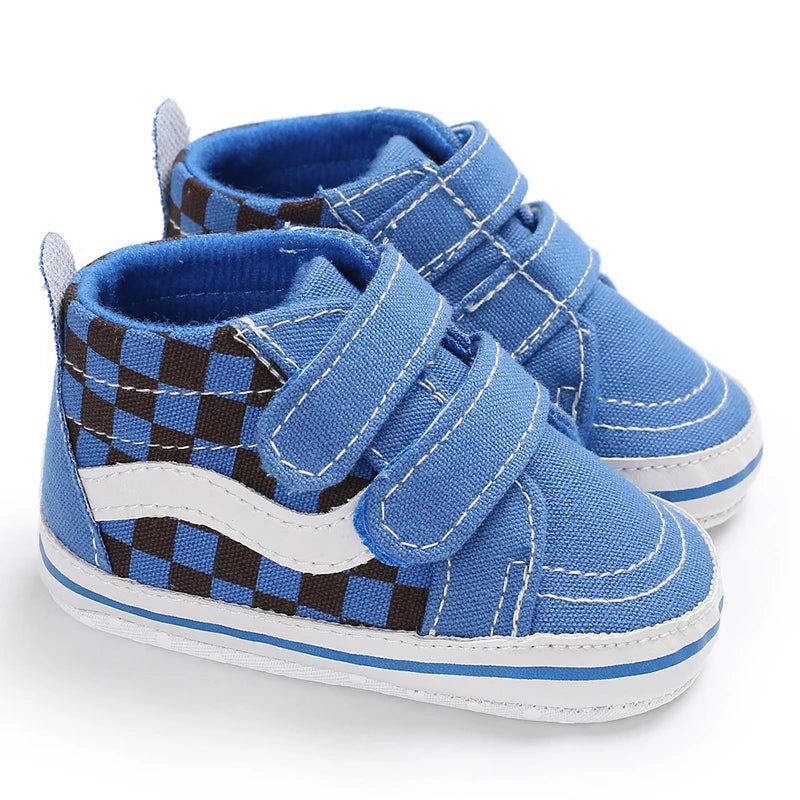 "VALEN SINA Fashion Casual Baby First Walkers – Newborn Kid Canvas Sneakers, Soft Sole Crib Shoes for Baby Boy & Girl, Prewalkers"