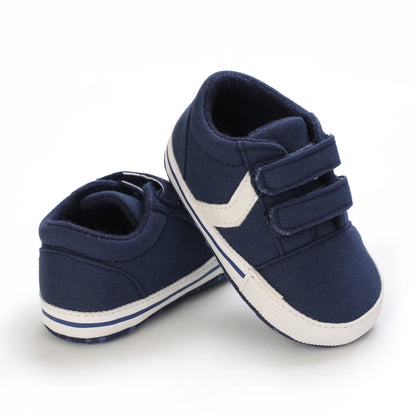"VALEN SINA Fashion Casual Baby First Walkers – Newborn Kid Canvas Sneakers, Soft Sole Crib Shoes for Baby Boy & Girl, Prewalkers"
