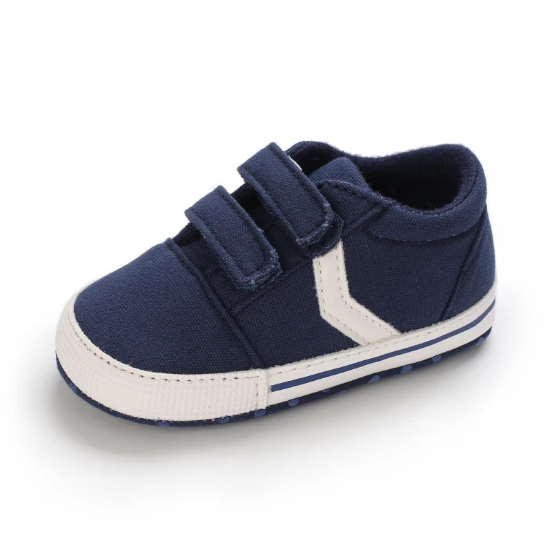 "VALEN SINA Fashion Casual Baby First Walkers – Newborn Kid Canvas Sneakers, Soft Sole Crib Shoes for Baby Boy & Girl, Prewalkers"