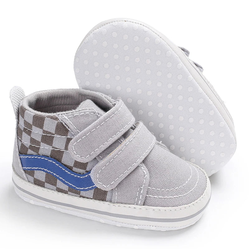 "VALEN SINA Fashion Casual Baby First Walkers – Newborn Kid Canvas Sneakers, Soft Sole Crib Shoes for Baby Boy & Girl, Prewalkers"