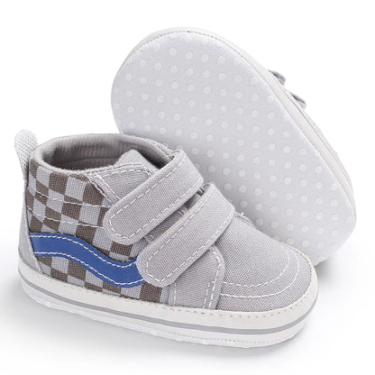 "VALEN SINA Fashion Casual Baby First Walkers – Newborn Kid Canvas Sneakers, Soft Sole Crib Shoes for Baby Boy & Girl, Prewalkers"
