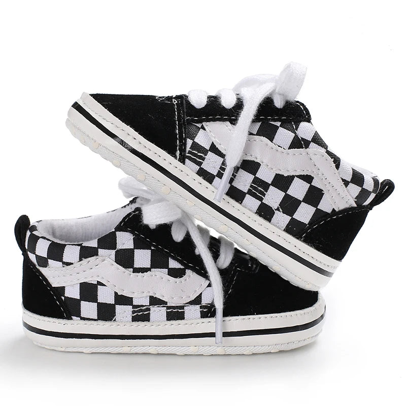 "VALEN SINA Fashion Casual Baby First Walkers – Newborn Kid Canvas Sneakers, Soft Sole Crib Shoes for Baby Boy & Girl, Prewalkers"