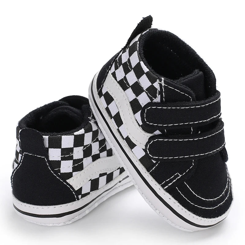 "VALEN SINA Fashion Casual Baby First Walkers – Newborn Kid Canvas Sneakers, Soft Sole Crib Shoes for Baby Boy & Girl, Prewalkers"