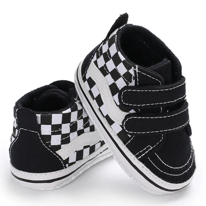 "VALEN SINA Fashion Casual Baby First Walkers – Newborn Kid Canvas Sneakers, Soft Sole Crib Shoes for Baby Boy & Girl, Prewalkers"